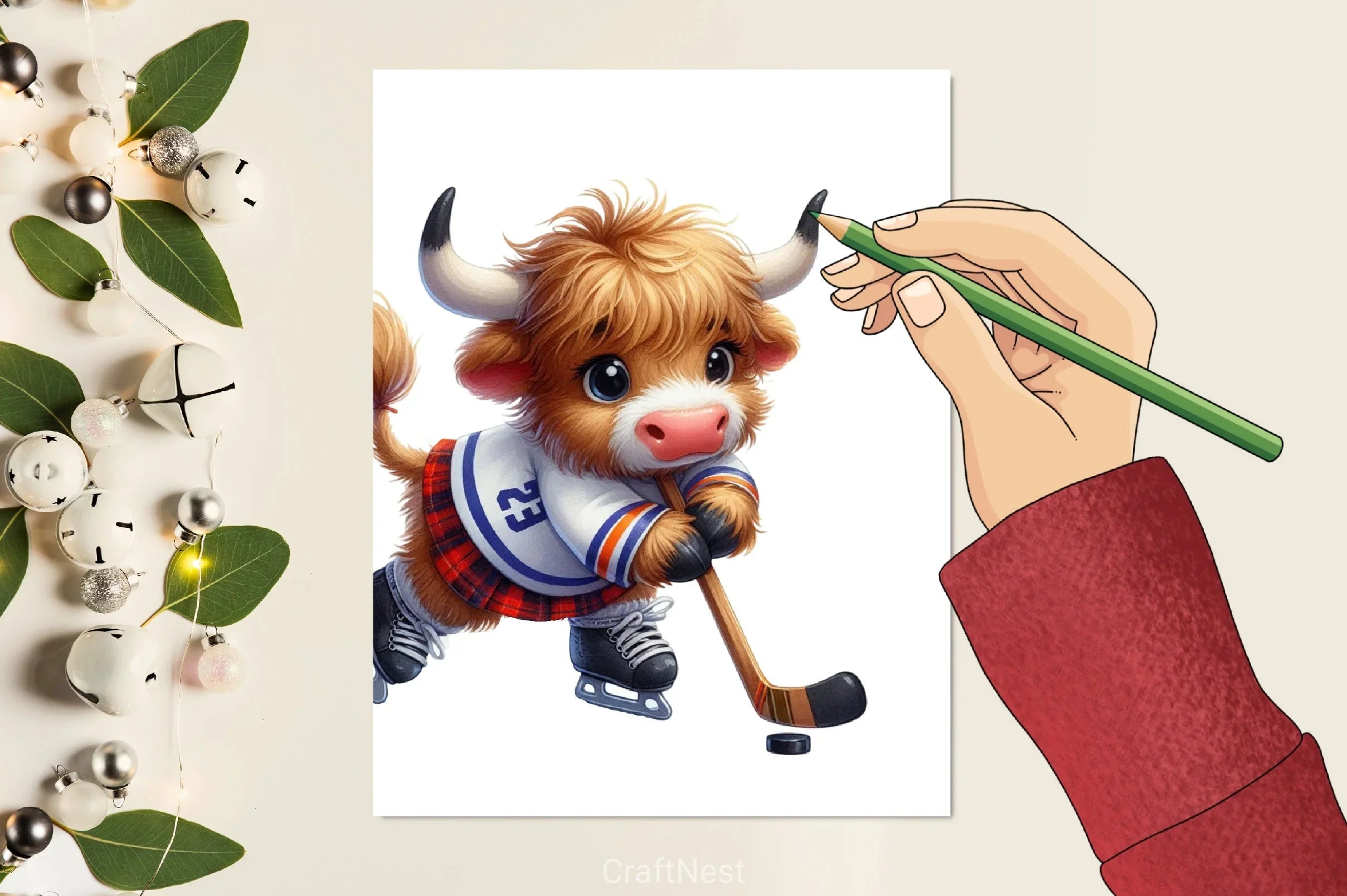 Highland Cow Clipart Bundle 29 - CraftNest - Digital Crafting and Art