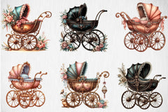 Luxurious Bassinet Clipart Bundle - CraftNest - Digital Crafting and Art