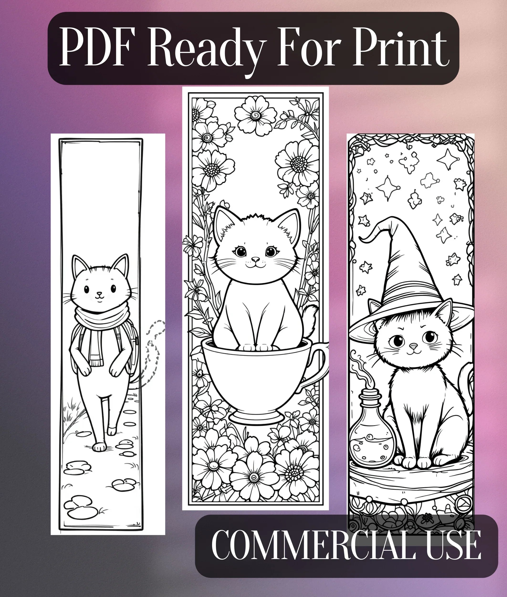 Cat Bookmark DIY Junk Journal Tutorial - CraftNest - Digital Crafting and Art