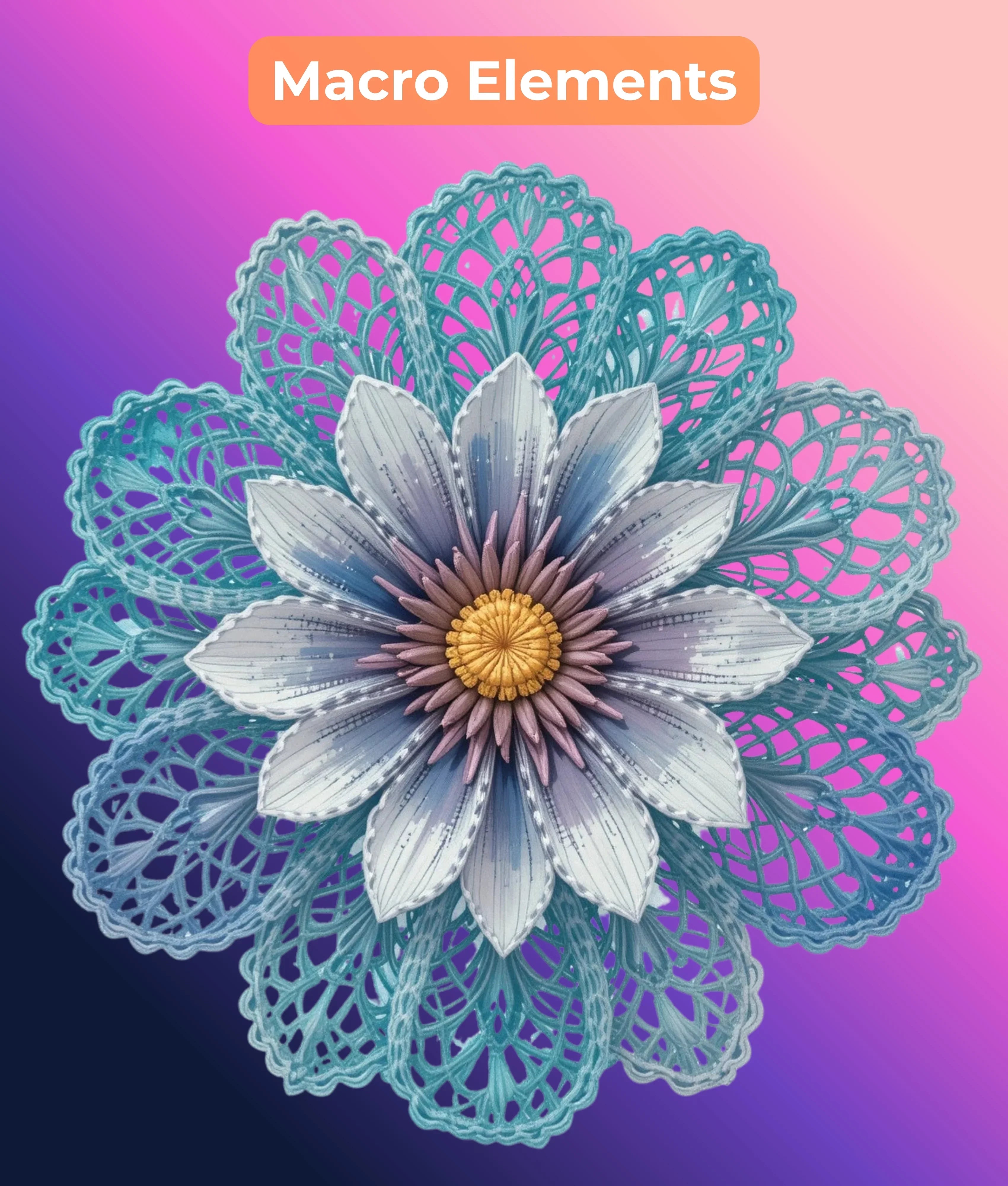 Lace Wildflower Clipart Bundle - CraftNest - Digital Crafting and Art