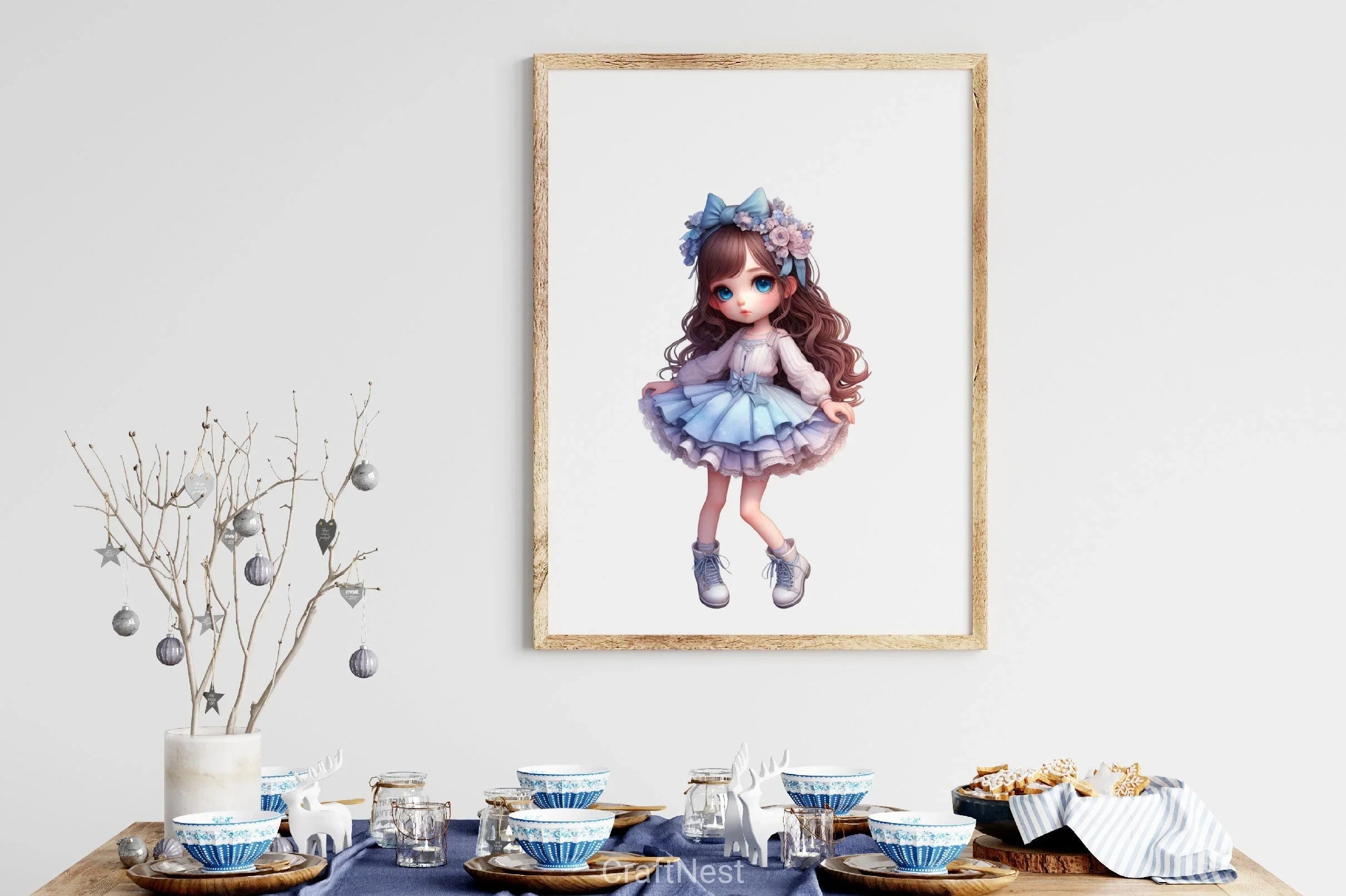 Cute Girls Clipart Bundle - CraftNest - Digital Crafting and Art