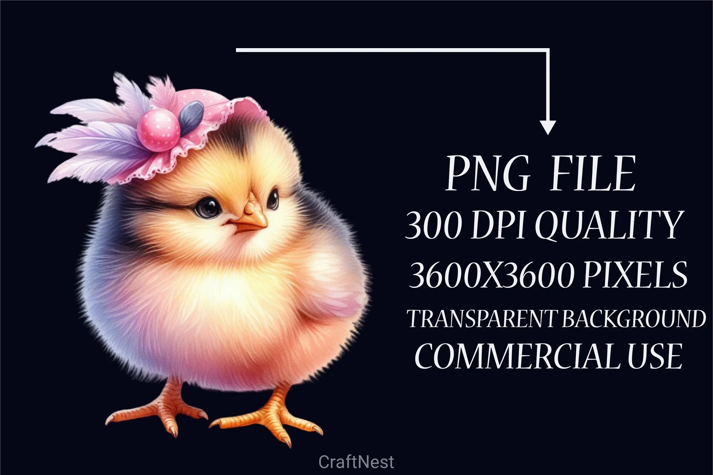 Cute Chick Clipart Bundle 3 - CraftNest - Digital Crafting and Art