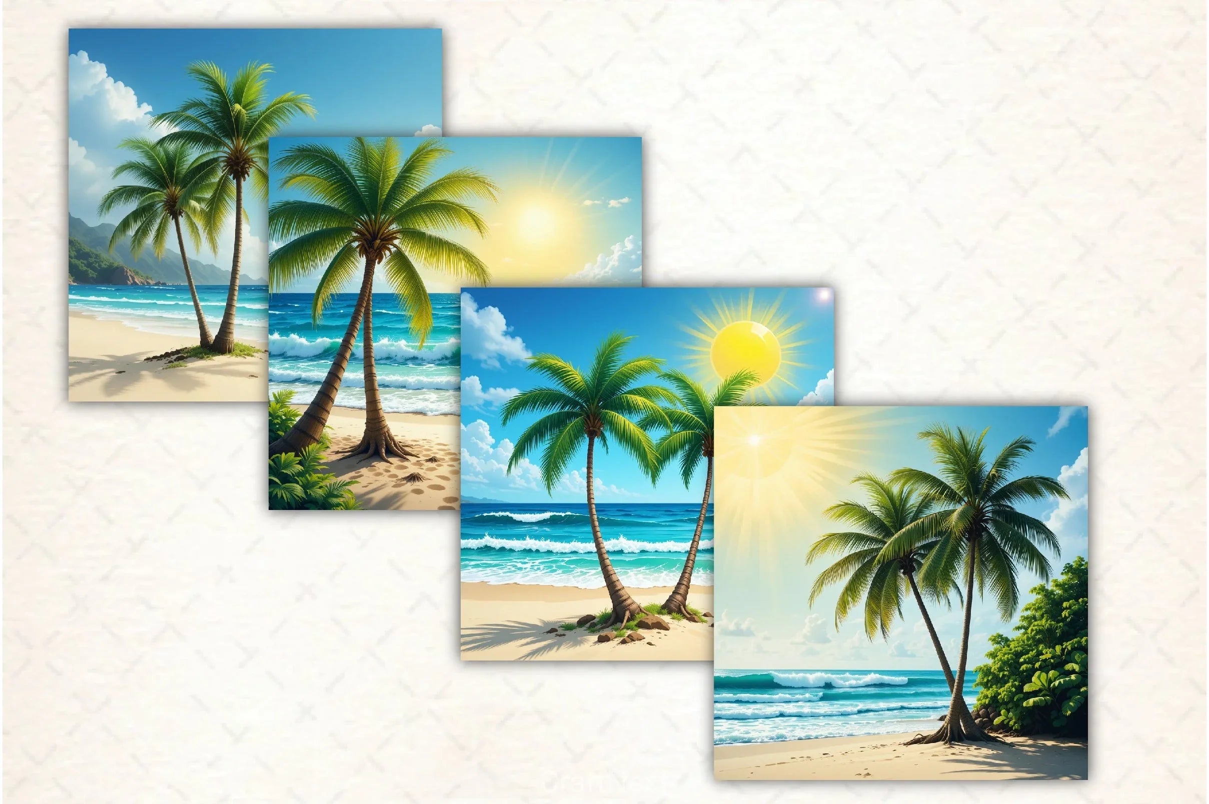 Summer Tropical Beach Clipart Bundle - CraftNest - Digital Crafting and Art