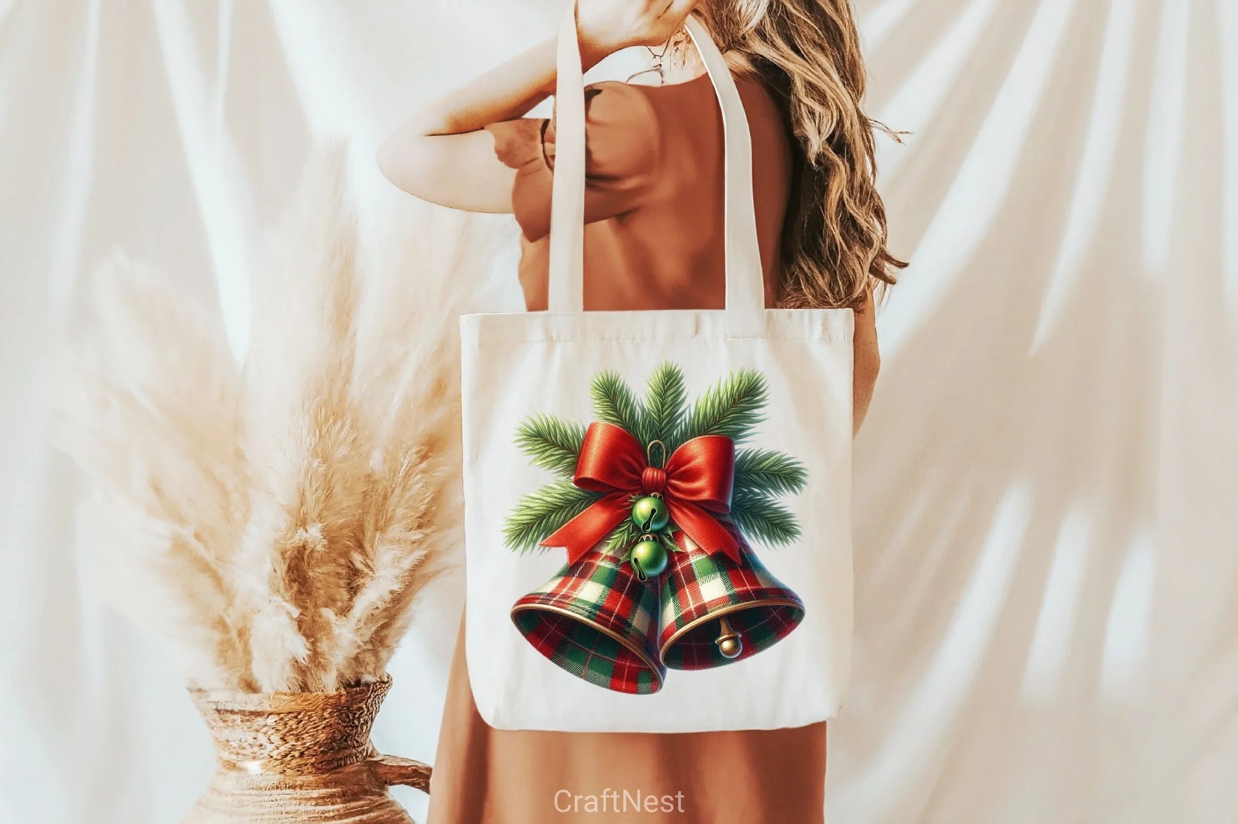 Red & Green Plaid Christmas Clipart Bundle - CraftNest - Digital Crafting and Art