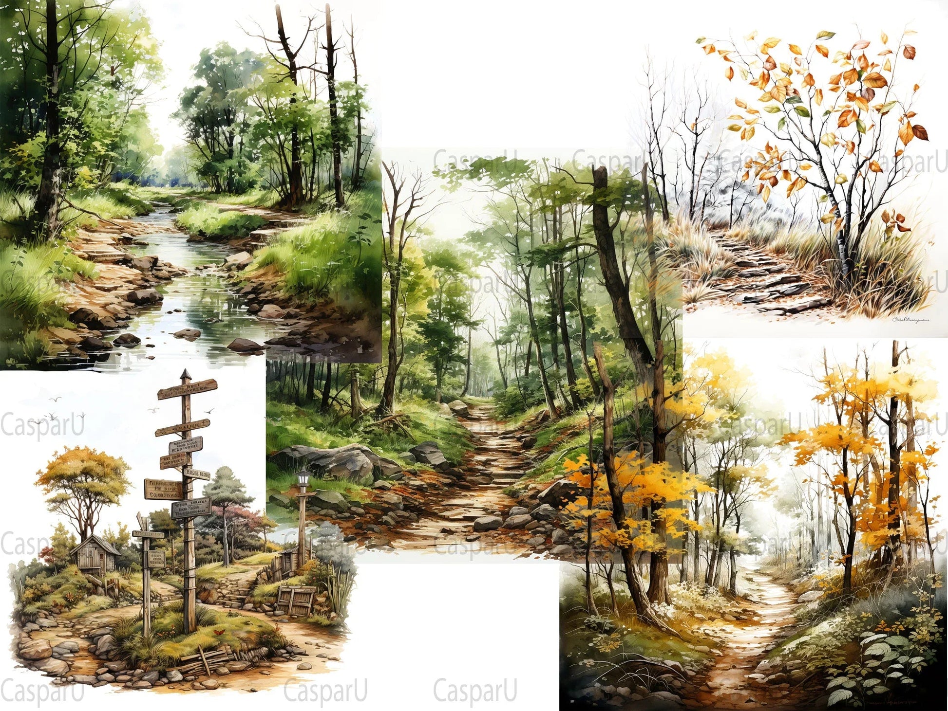 Nature Walks Clipart - CraftNest