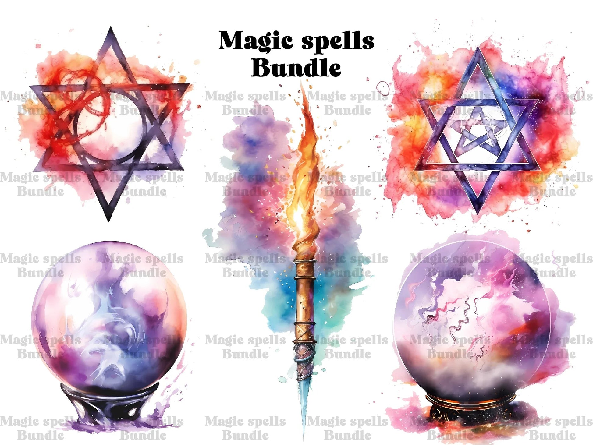 Magic Spells Clipart - CraftNest