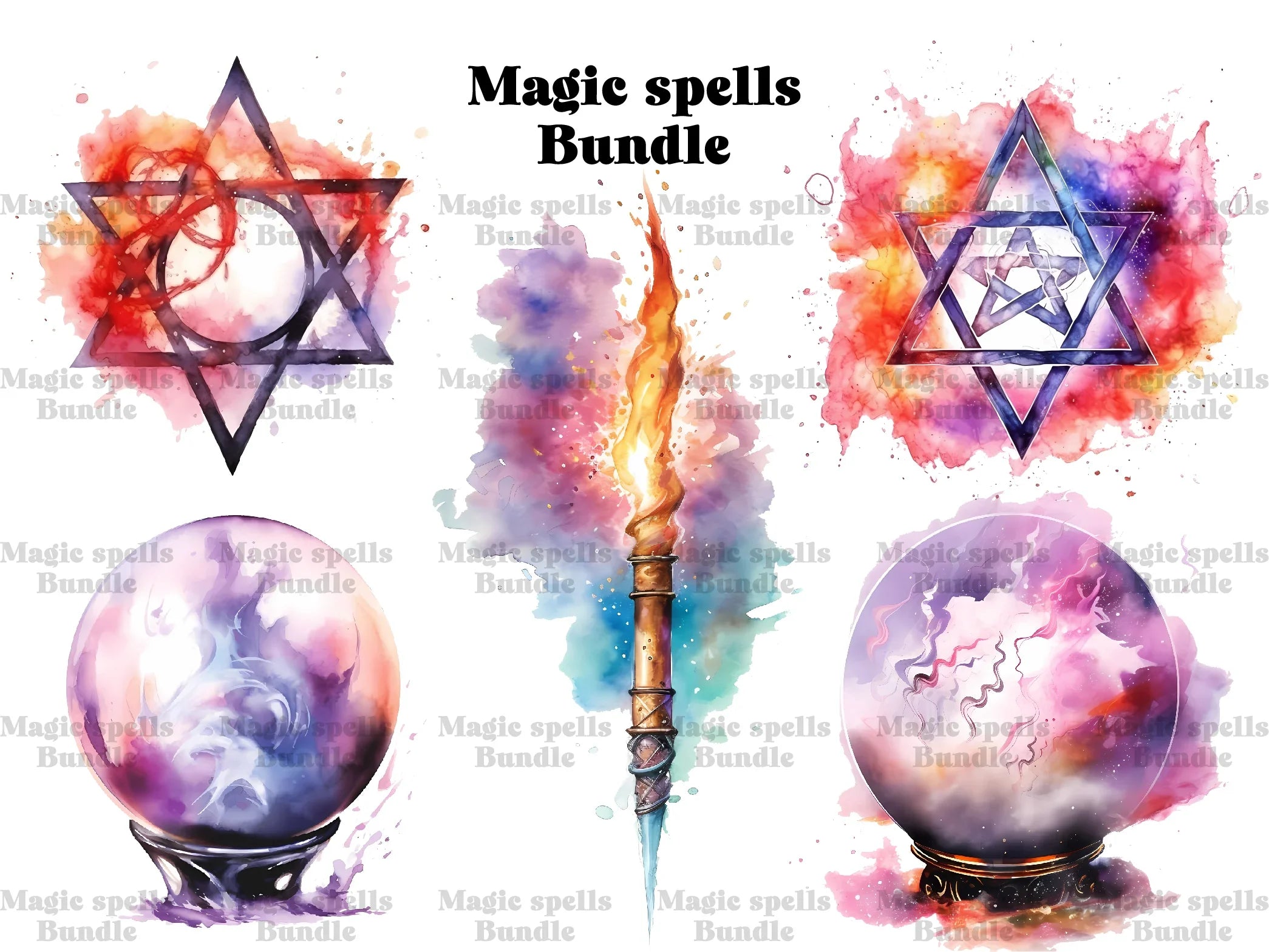 Magic Spells Clipart - CraftNest