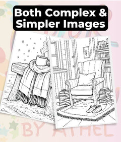 Cozy Winter Coloring Books Bundle - CraftNest - Digital Crafting and Art