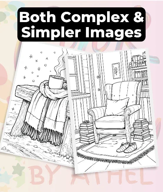 Cozy Winter Coloring Books Bundle - CraftNest - Digital Crafting and Art