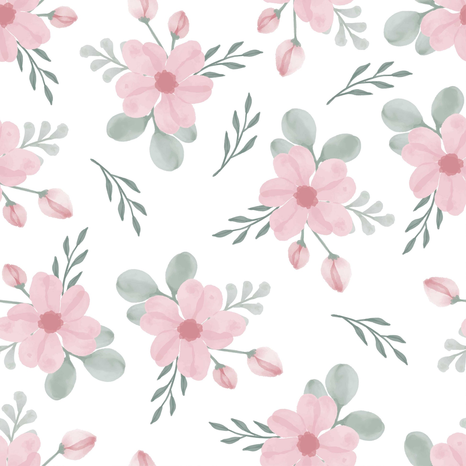 Ink Flowers Seamless Digital Paper - CraftNest - Digital Crafting and Art