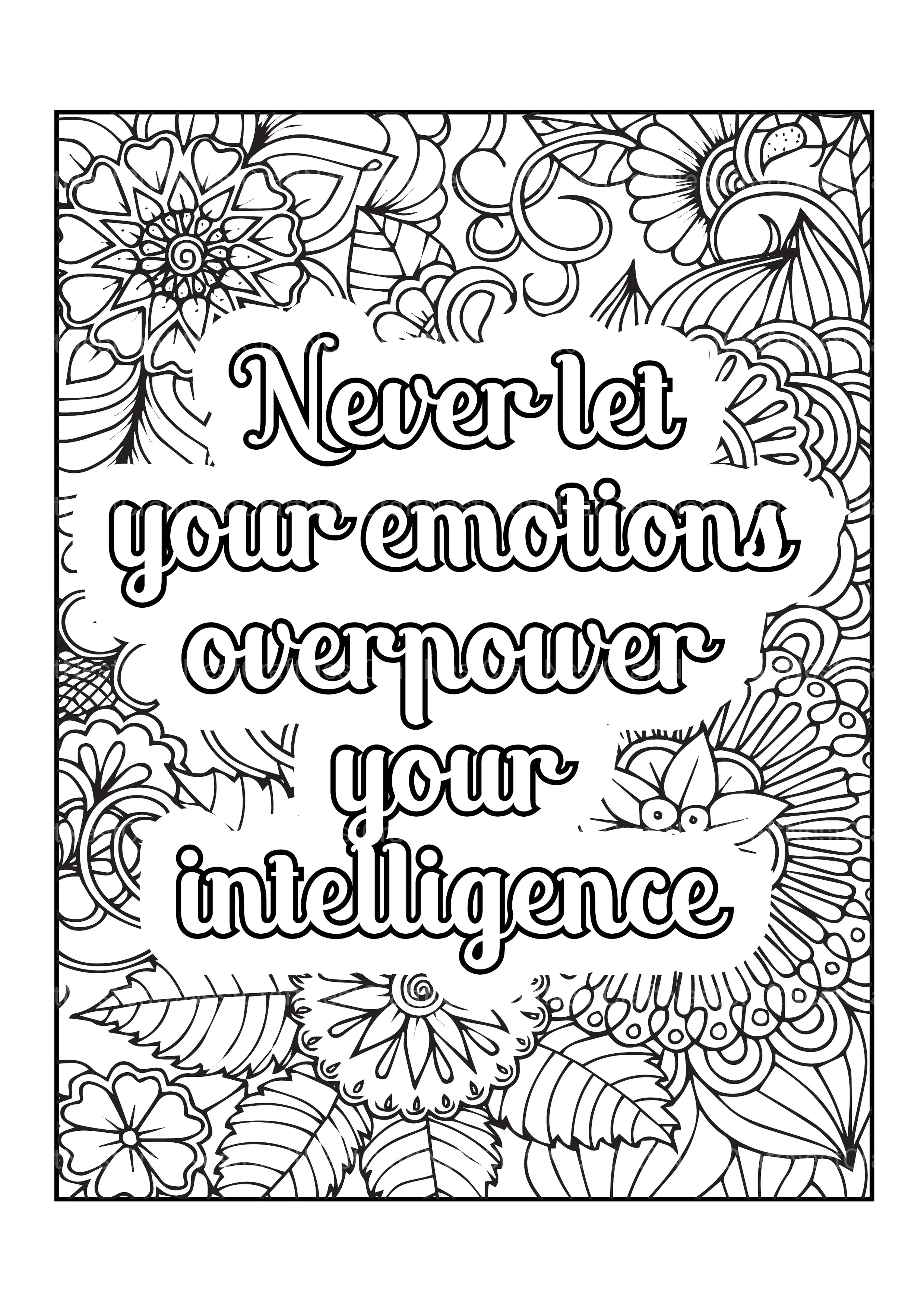 Motivational Quotes Coloring Book 8 - CraftNest - Digital Crafting and Art