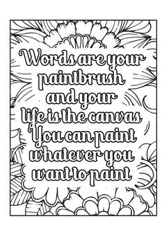 Motivational Quotes Coloring Book 8 - CraftNest - Digital Crafting and Art