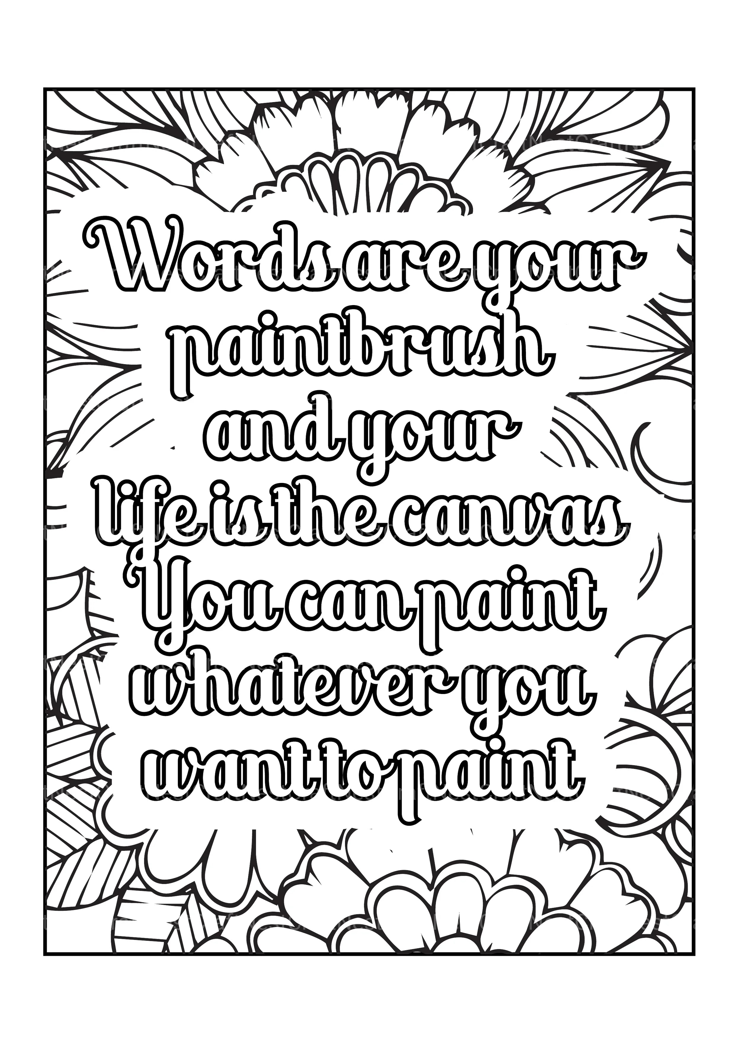Motivational Quotes Coloring Book 8 - CraftNest - Digital Crafting and Art