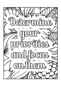 Motivational Quotes Coloring Book 8 - CraftNest - Digital Crafting and Art