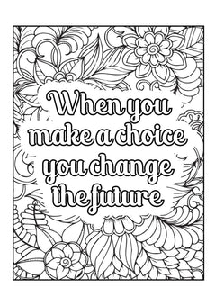 Motivational Quotes Coloring Book 8 - CraftNest - Digital Crafting and Art