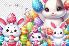 Easter Bunny Clipart Bundle 1 - CraftNest - Digital Crafting and Art