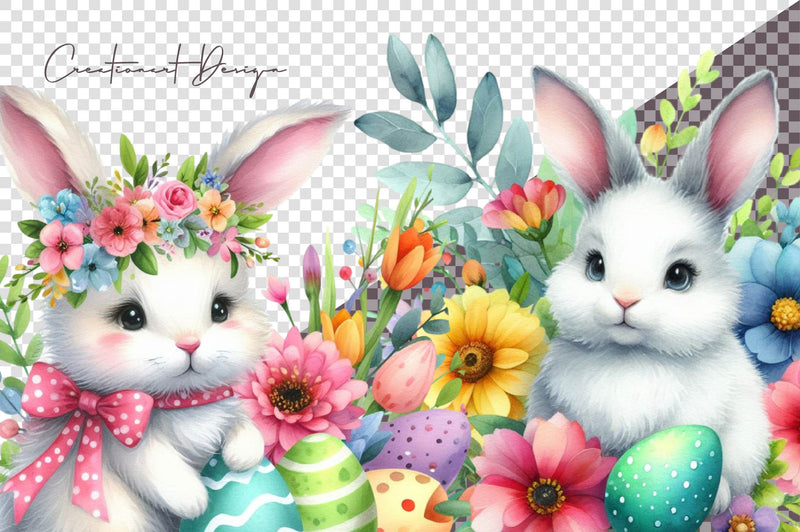 Easter Bunny Clipart Bundle 10 - CraftNest - Digital Crafting and Art