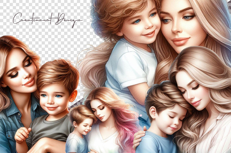 Mother Day Clipart Bundle 1 - CraftNest - Digital Crafting and Art