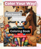 Patchwork Domestic Animals Coloring Book Bundle