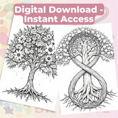 Tree of Life Coloring Book Bundle - CraftNest - Digital Crafting and Art