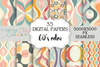 60s Boho Retro Seamless Digital Paper