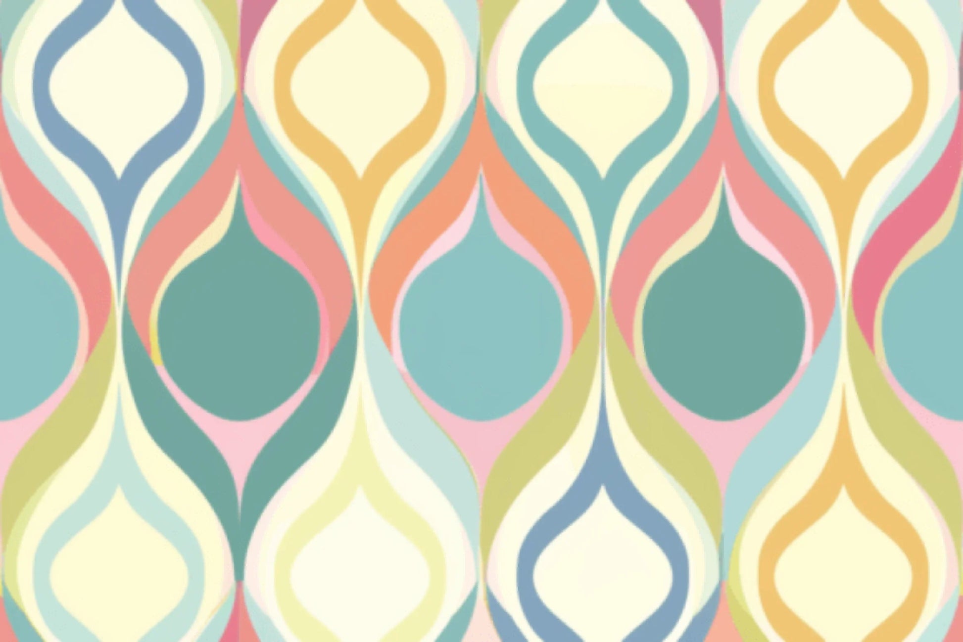 60s Boho Retro Seamless Digital Paper - CraftNest - Digital Crafting and Art