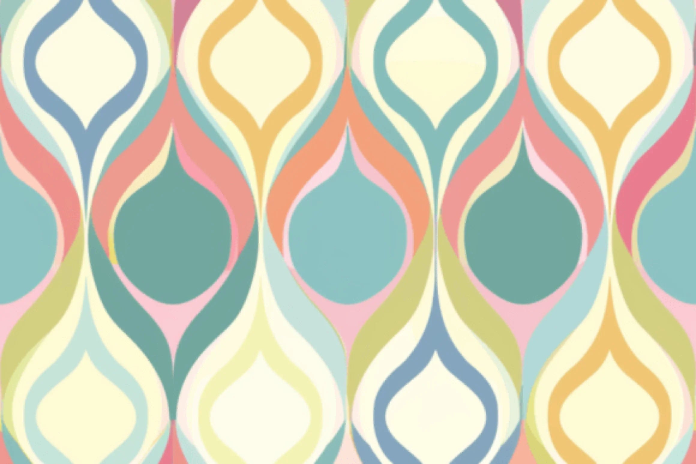 60s Boho Retro Seamless Digital Paper - CraftNest - Digital Crafting and Art