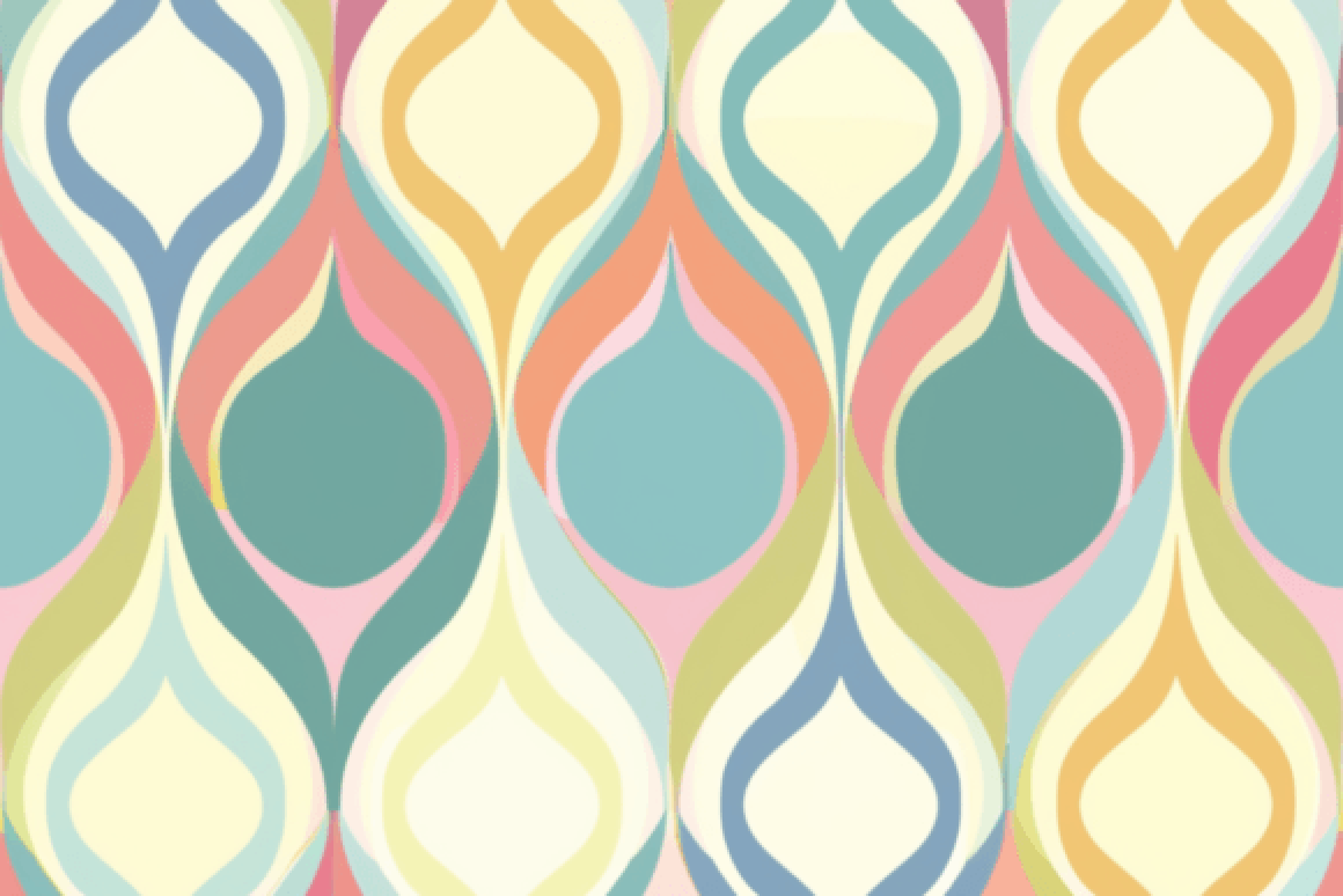 60s Boho Retro Seamless Digital Paper