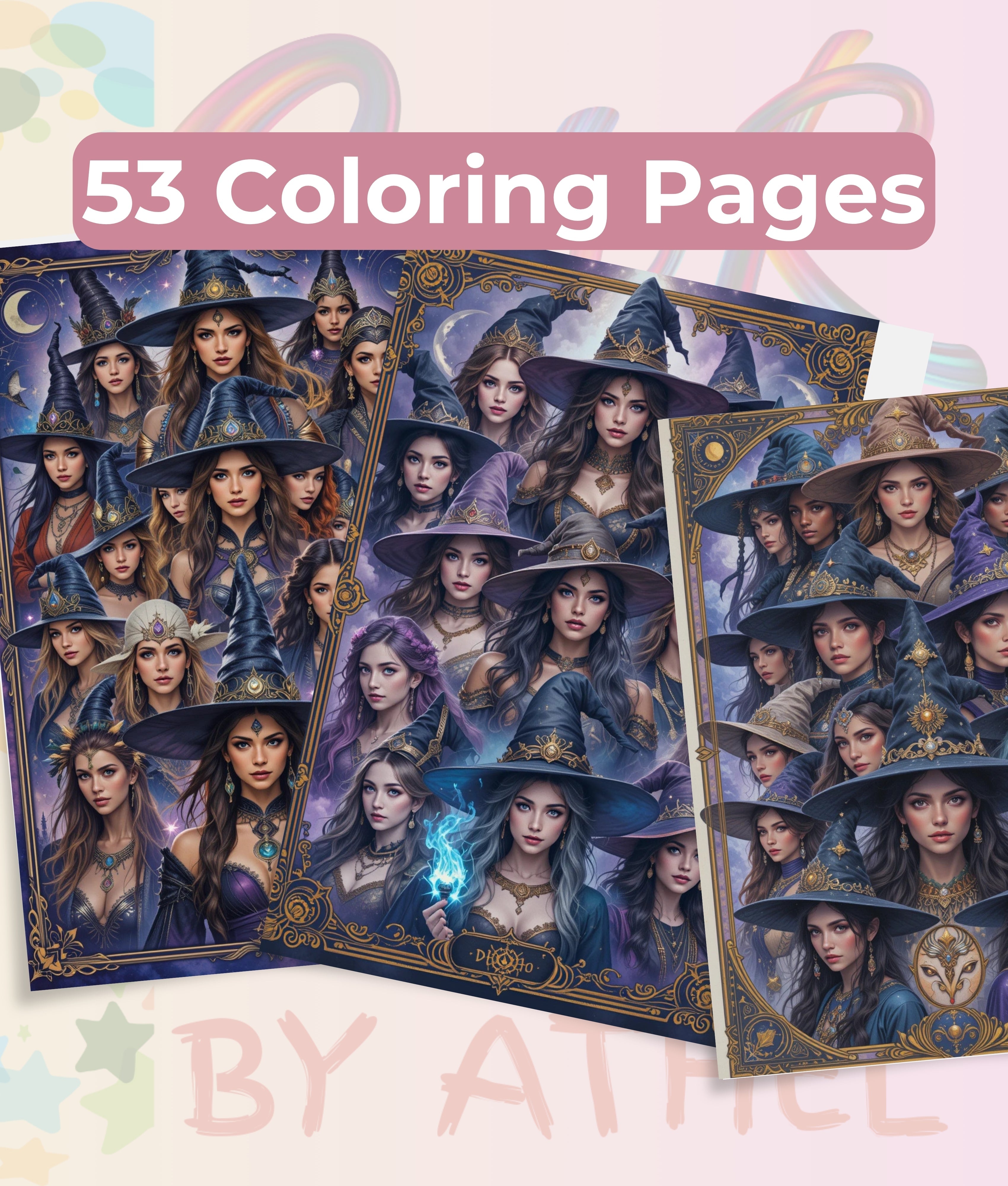 Fierce Witches Coloring Books Bundle