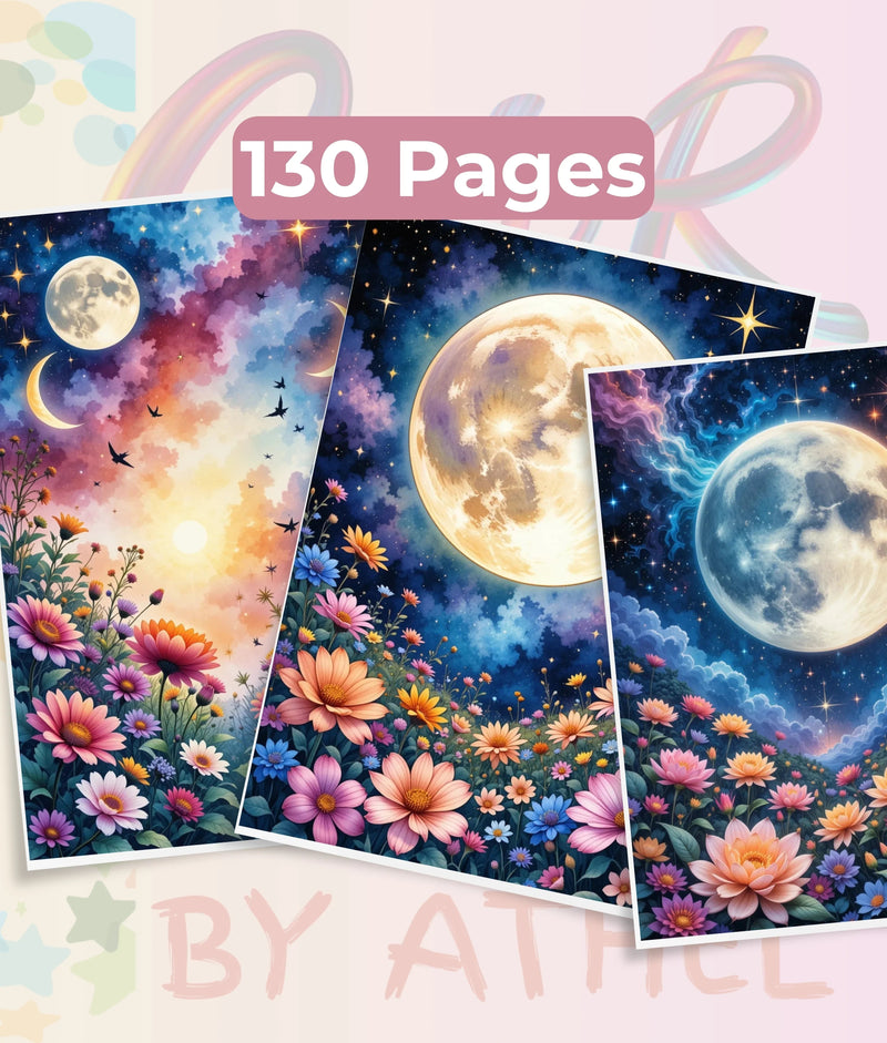 Celestial Garden Motivational Coloring Book Bundle - CraftNest - Digital Crafting and Art
