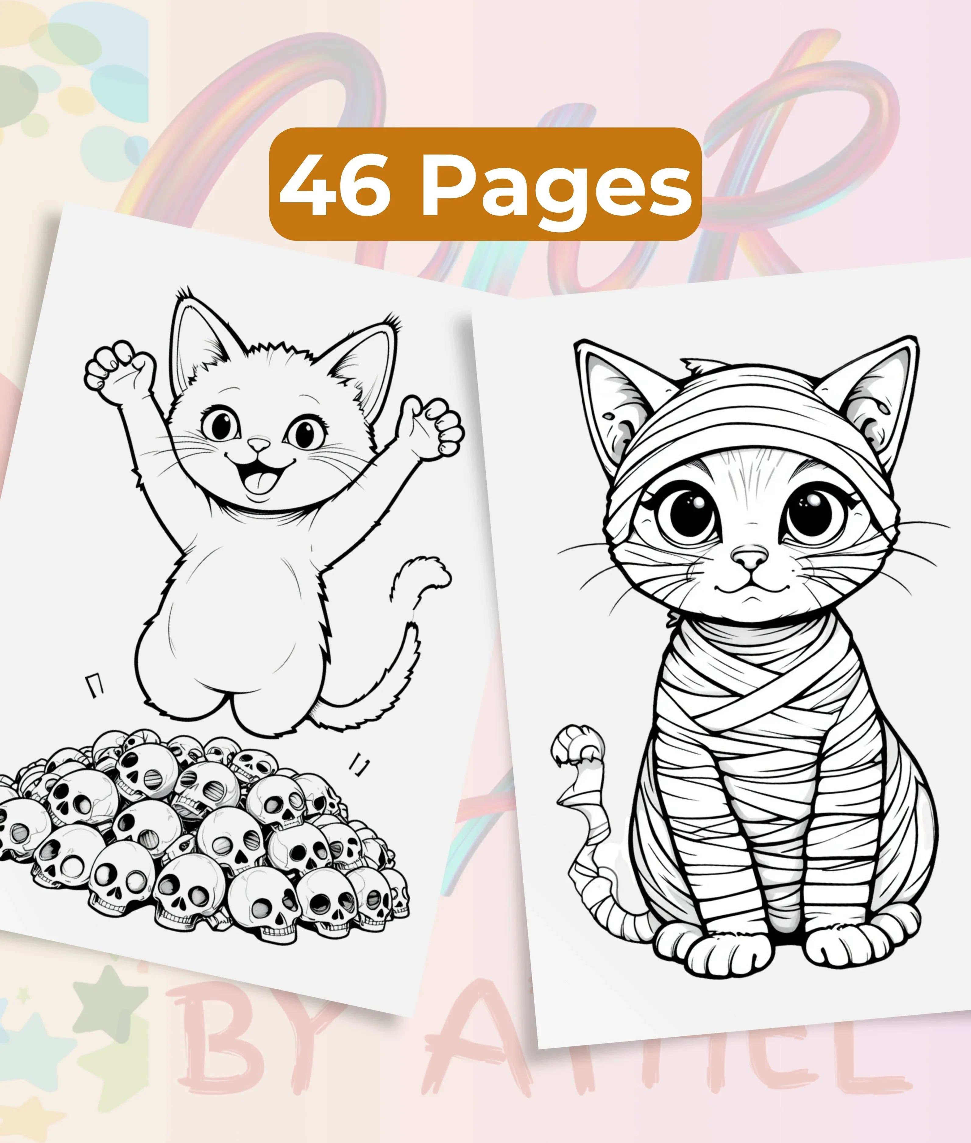 Autumn Cats Coloring Book Bundle - CraftNest - Digital Crafting and Art