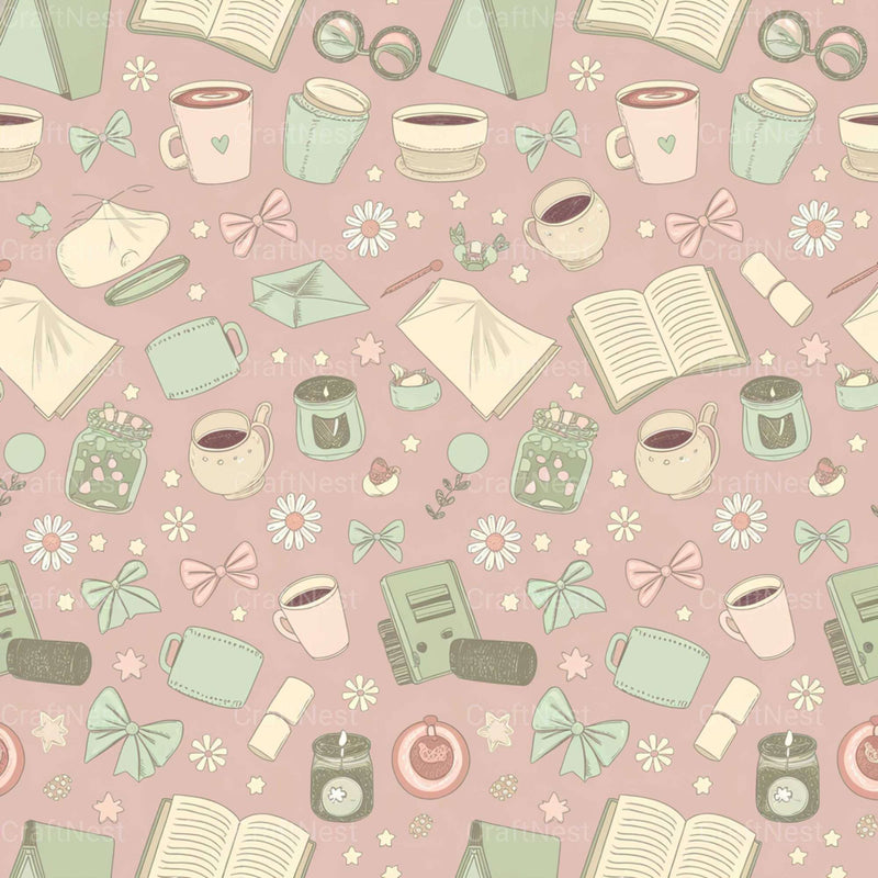 Pink Coffee Texture Papers - CraftNest - Digital Crafting and Art
