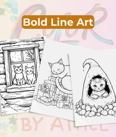 Autumn Cats Coloring Book Bundle - CraftNest - Digital Crafting and Art