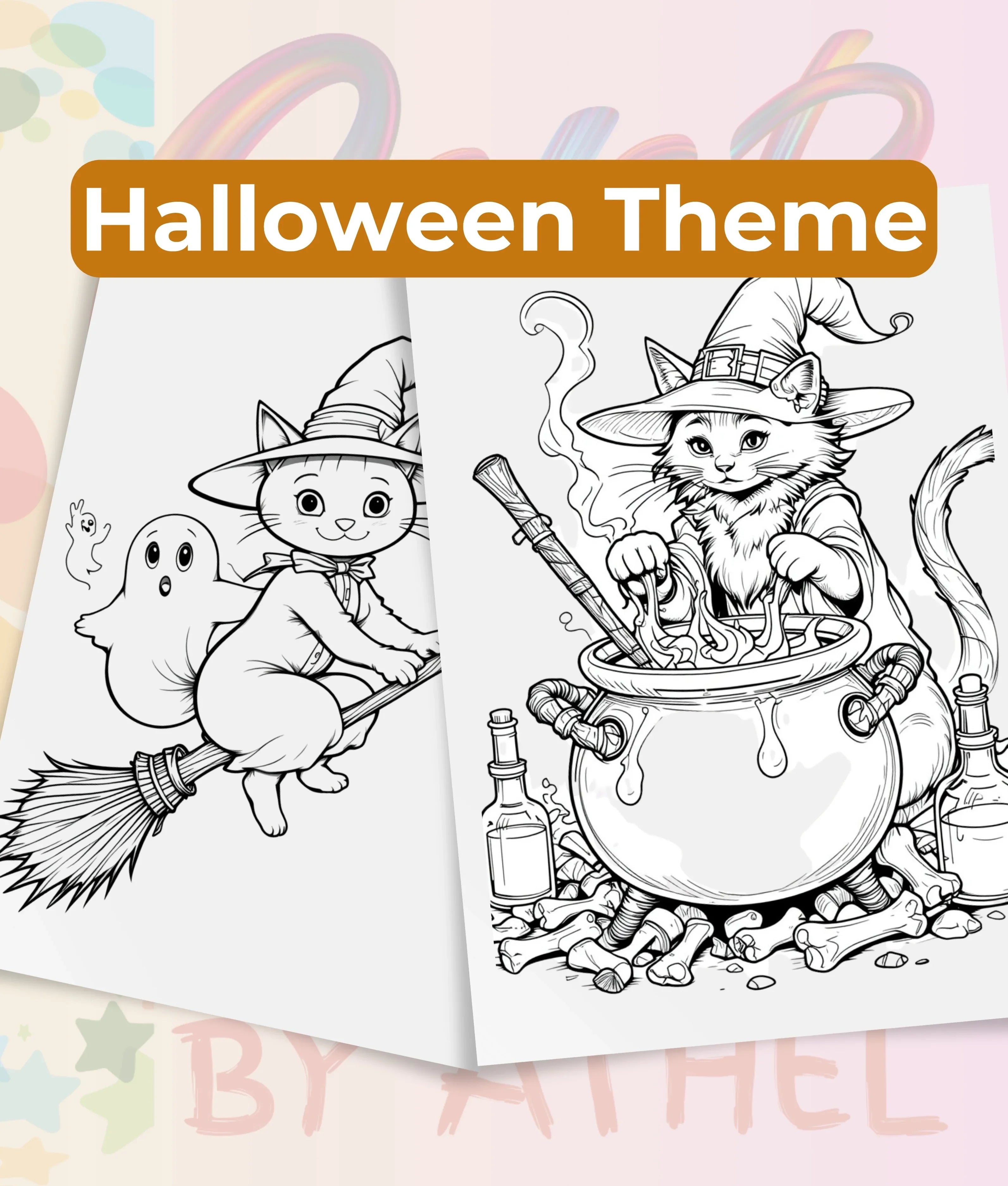 Autumn Cats Coloring Book Bundle - CraftNest - Digital Crafting and Art