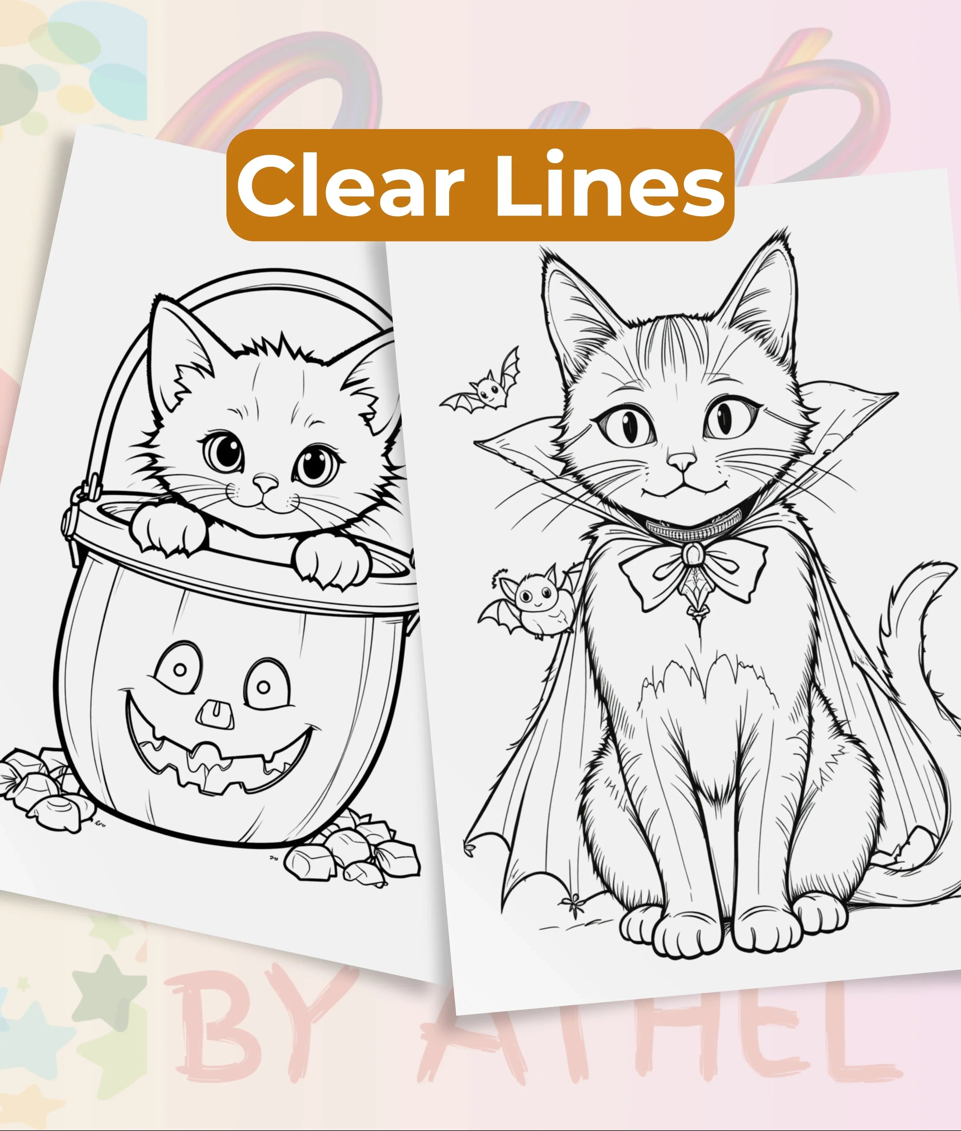 Autumn Cats Coloring Book Bundle - CraftNest - Digital Crafting and Art