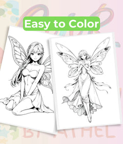 Spring Fairy Coloring Book Bundle - CraftNest - Digital Crafting and Art