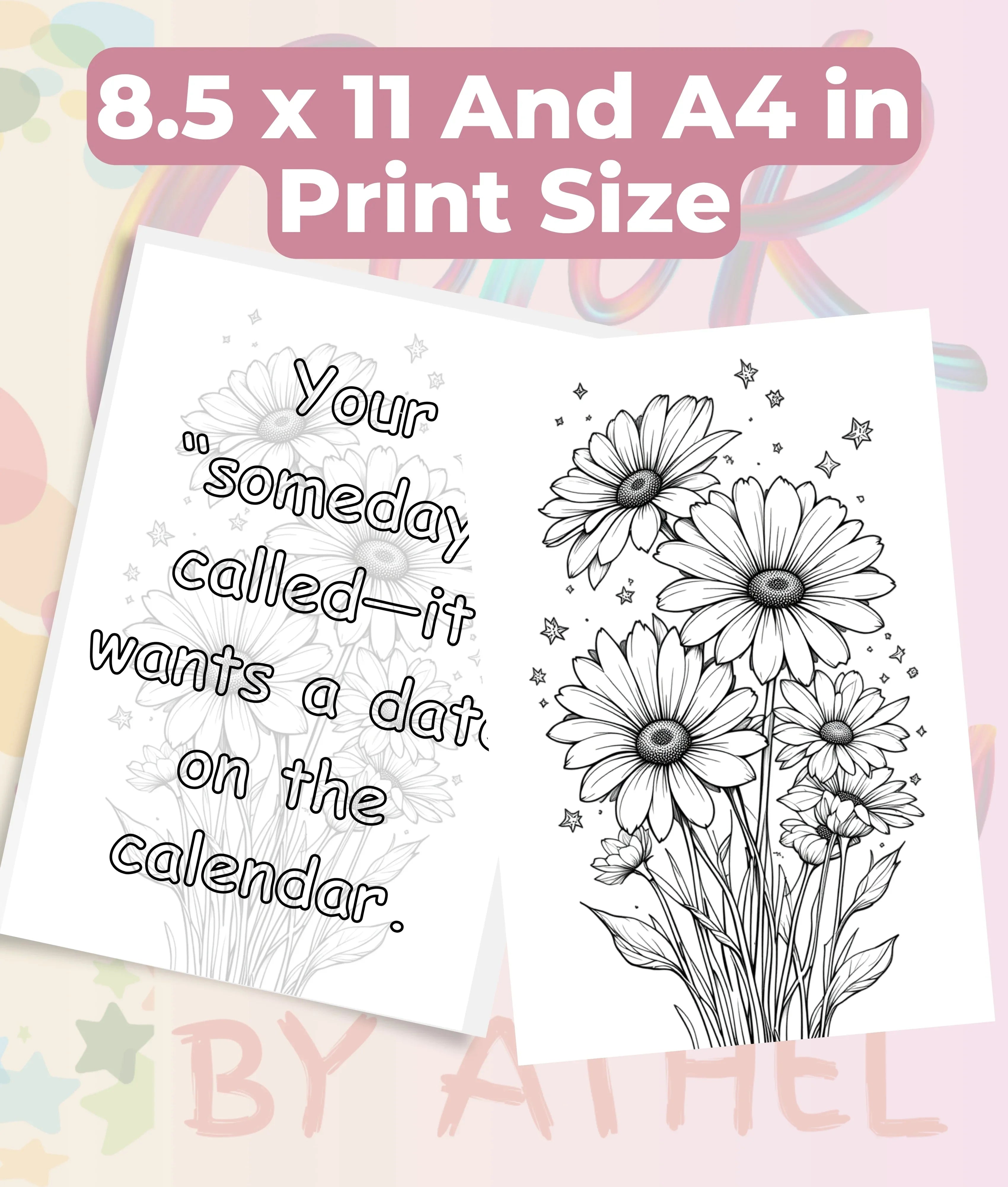 Celestial Garden Motivational Coloring Book Bundle - CraftNest - Digital Crafting and Art