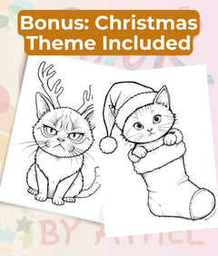 Autumn Cats Coloring Book Bundle - CraftNest - Digital Crafting and Art
