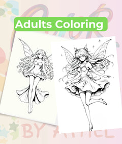 Spring Fairy Coloring Book Bundle - CraftNest - Digital Crafting and Art