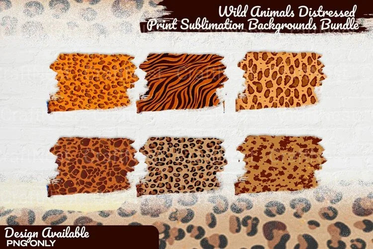 Wild Animal Distressed Background - CraftNest - Digital Crafting and Art