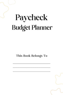 Paycheck Budget Planner for Effective Financial Management - CraftNest - Digital Crafting and Art