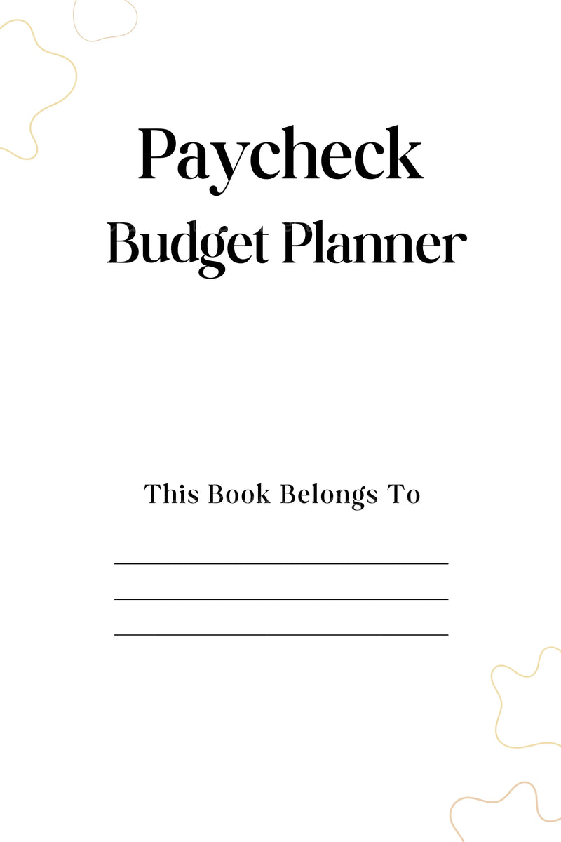 Paycheck Budget Planner for Effective Financial Management - CraftNest - Digital Crafting and Art