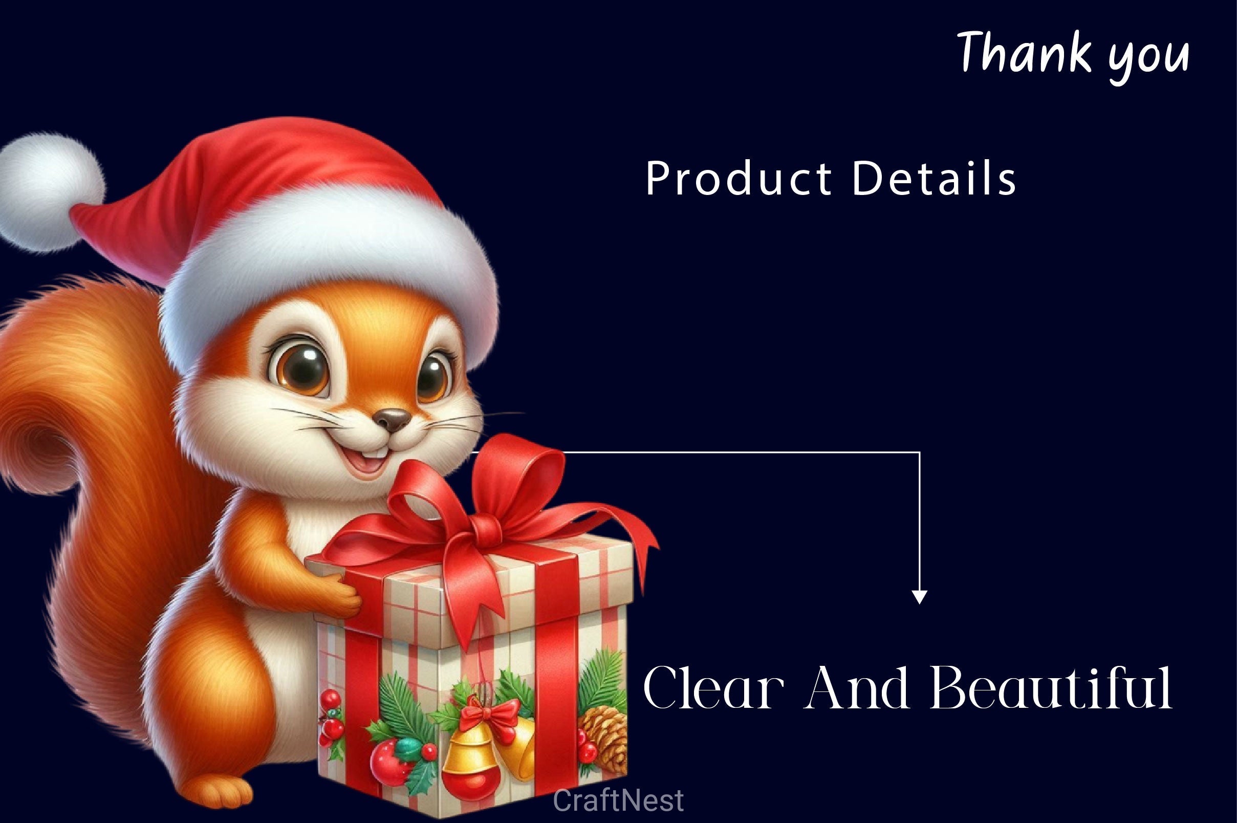 Christmas Squirrel Clipart Bundle 7