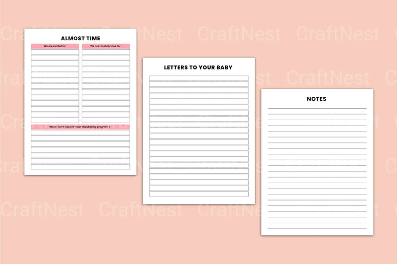 Pregnancy KDP Journal: Track Your Journey - CraftNest - Digital Crafting and Art