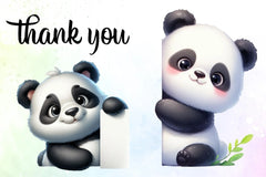 Panda Peeking Clipart Bundle - CraftNest - Digital Crafting and Art