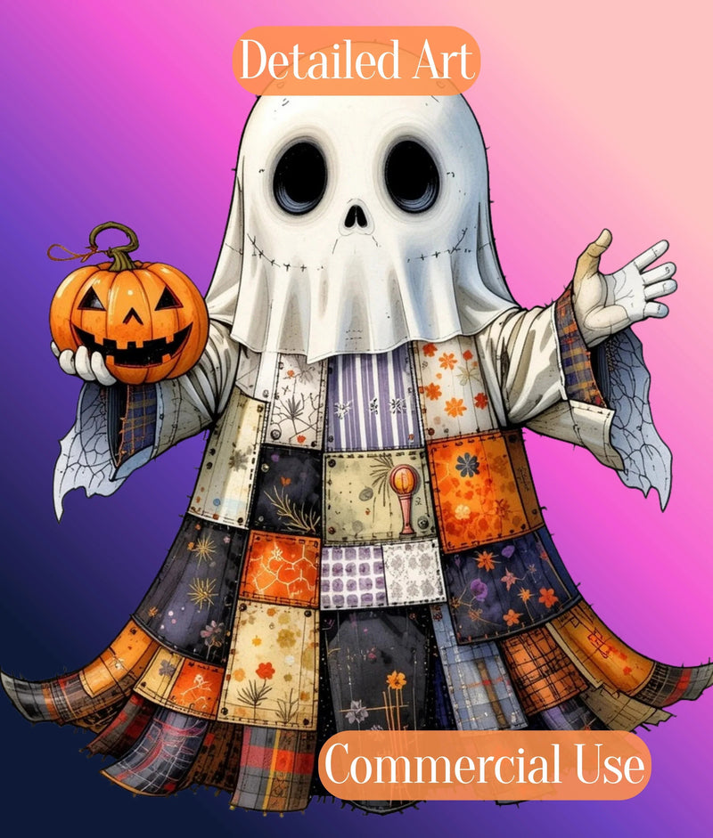 Halloween Patchwork Clipart Bundle - CraftNest - Digital Crafting and Art