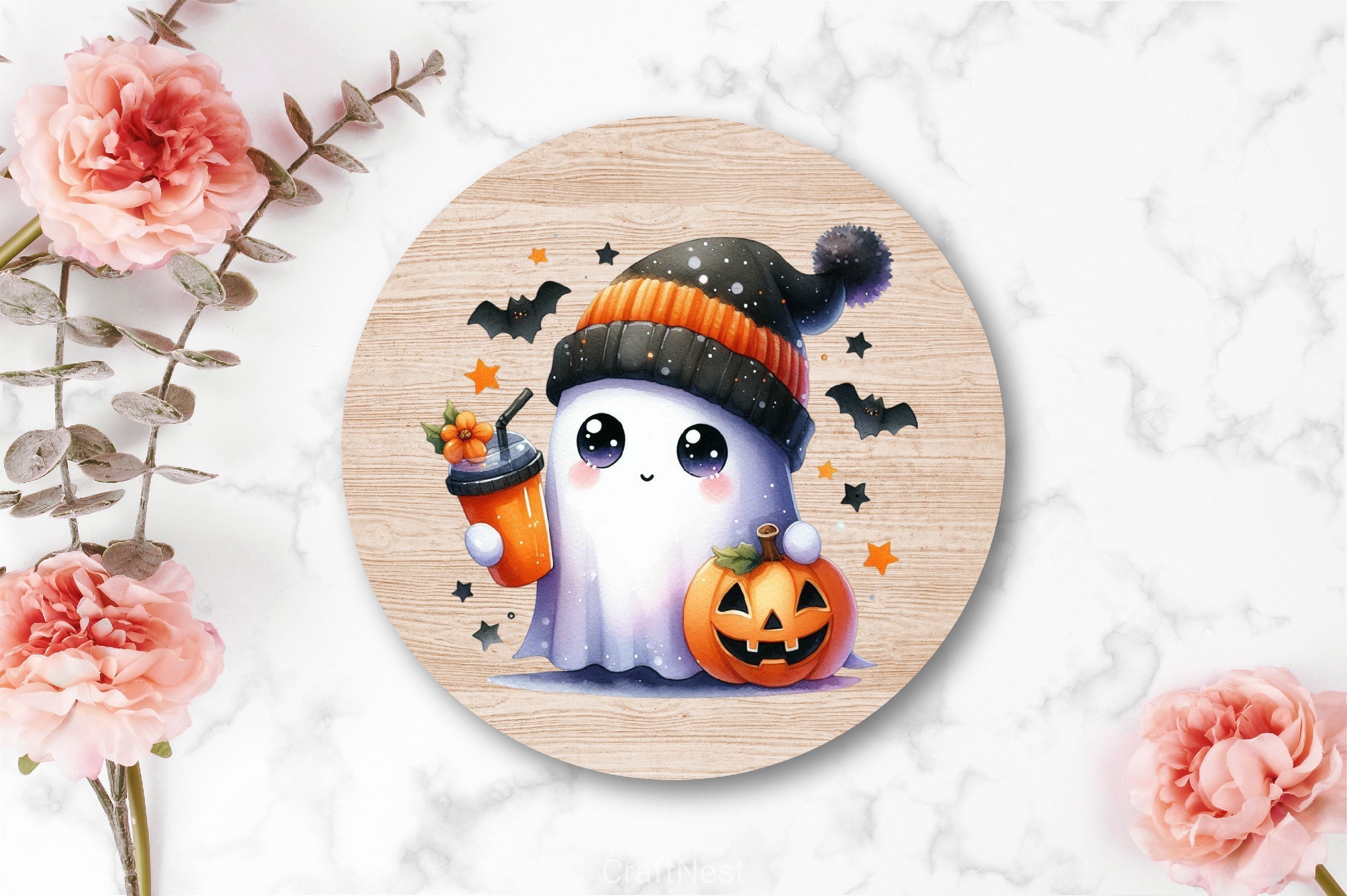 Cute Ghost Cute Halloween Clipart Bundle 13