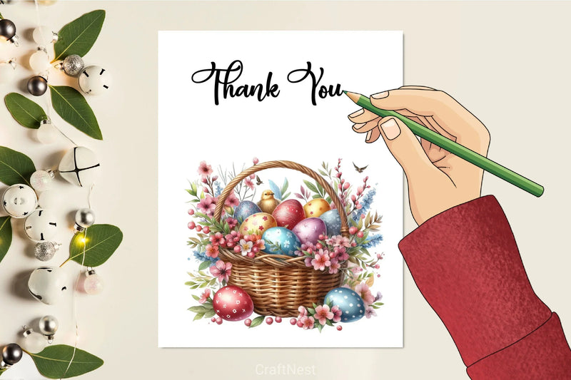 Easter Egg Basket Clipart Bundle 4 - CraftNest - Digital Crafting and Art