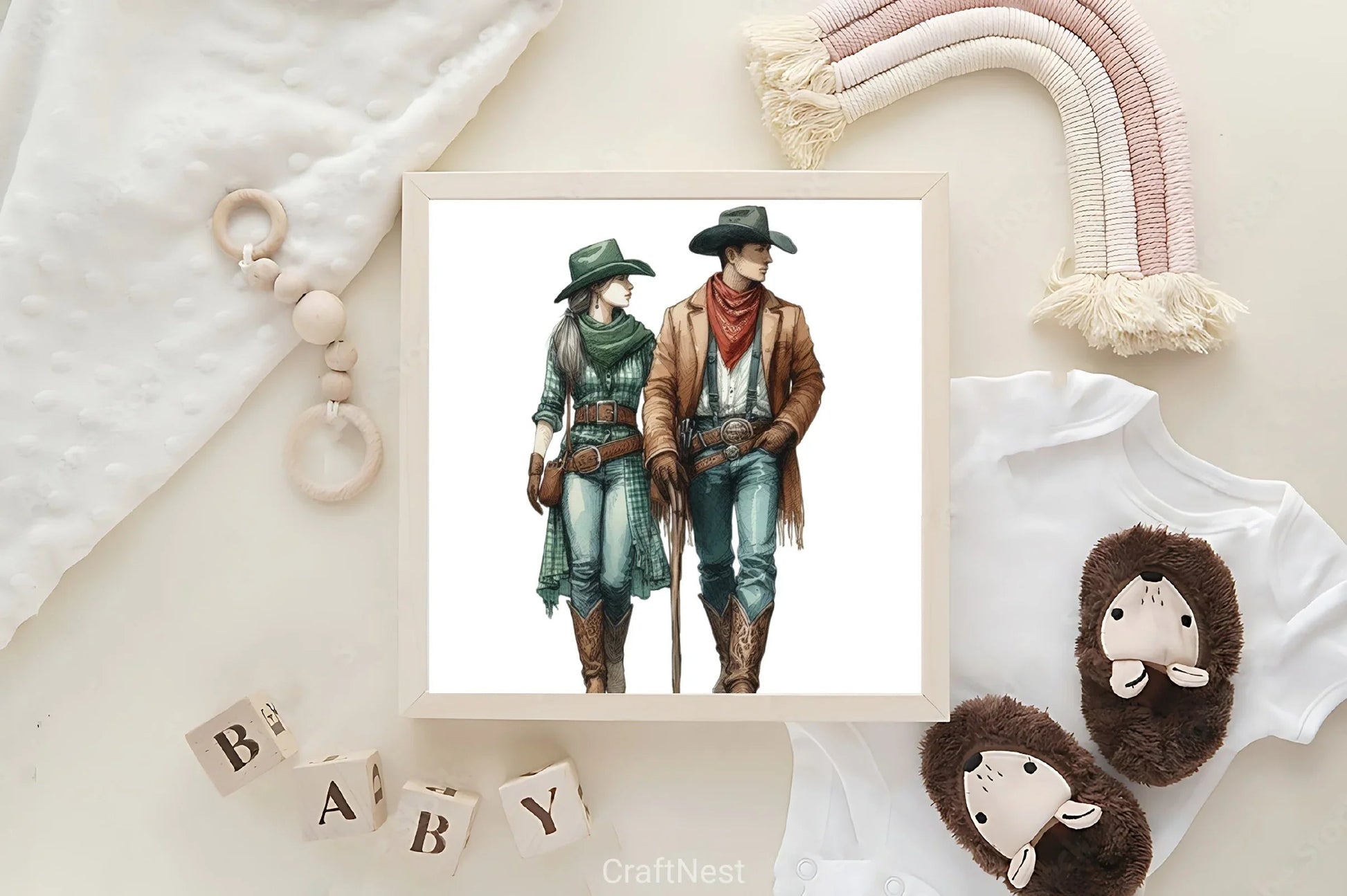 Cowboy & Woman Clipart Bundle - CraftNest - Digital Crafting and Art