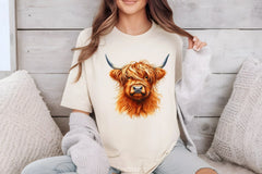 Highland Cow Clipart Bundle - CraftNest - Digital Crafting and Art